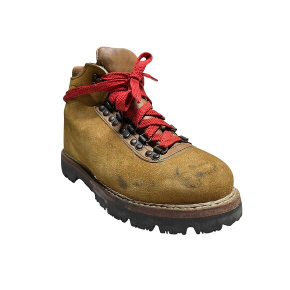 Vintage Lasco Log Master Insulated Brown Suede Leather Hiking Boots US Men's 6.5 - Picture 2 of 12